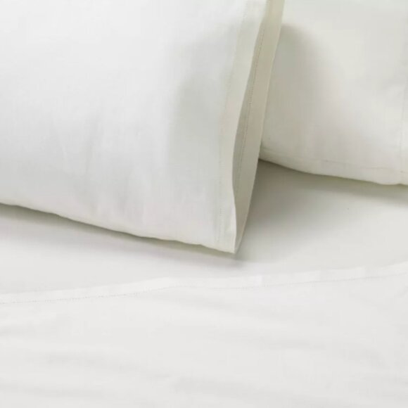 NEW- Hearth & Hand with Magnolia Linen blend with hem sheet set - Picture 2 of 3